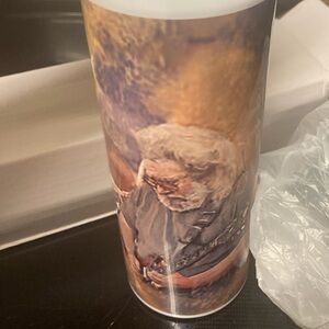 Grateful Dead Custom Jerry Garcia White Aluminum 750ML Water Bottle Eco Friendly